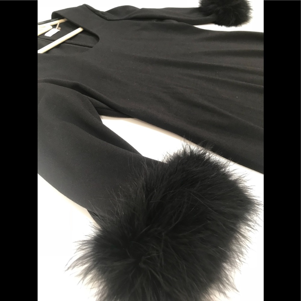 Calvin Klein 60s inspired Black Cocktail Dress